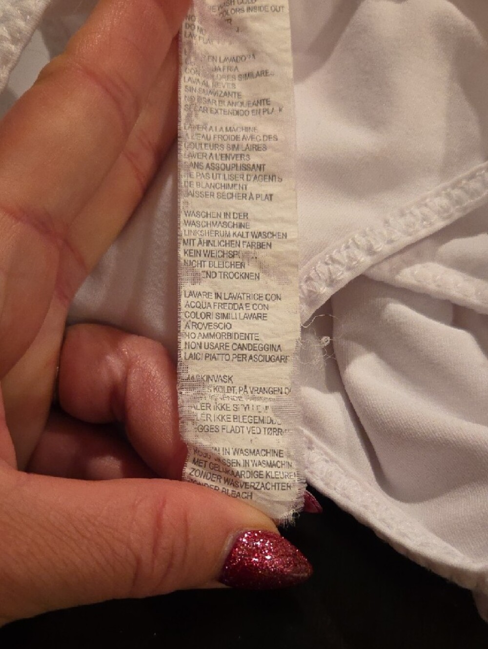 Fabletics White Racerback Sports Bra - Picture 4 of 4